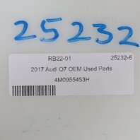 2017-2019 Audi Q7 Windshield Washer Tank Bottle 4M0955453H OEM Used