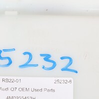 2017-2019 Audi Q7 Windshield Washer Tank Bottle 4M0955453H OEM Used