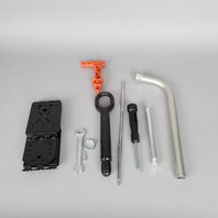 2017-2024 Audi Q7 Foam Storage Emergency Spare Tire Jack and Tool Kit OEM Used
