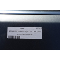 07-13 BMW 328i 335i M3 Coupe Right Front Door Shell 41517200570 OEM