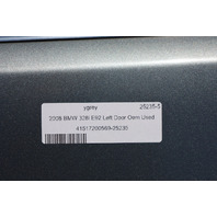 07-13 BMW 328i 335i M3 Coupe Left Front Door Shell 41517200569 OEM
