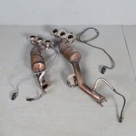 2007-2009 BMW 328i N52 RWD Exhaust Manifold Front Rear Pair 18407563736 OEM Used