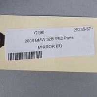 2007-2009 BMW 328i 335i Door Mirror Right Side View OEM Used