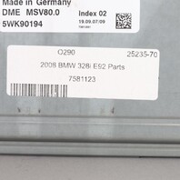 2008-2010 BMW 128i 328i 528i X5 Z4 Engine Control Module ECM ECU MSV80 OEM Used