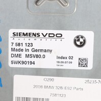 2008-2010 BMW 128i 328i 528i X5 Z4 Engine Control Module ECM ECU MSV80 OEM Used