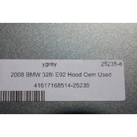 2007-2010 BMW 328i E92 Cpe Hood Grey OEM