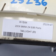2006-2008 BMW Z4 Tail Light Right 63217162730 OEM Used