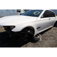 2009-2015 BMW 740i 750i Left Front Fender White 41007261461 OEM Used