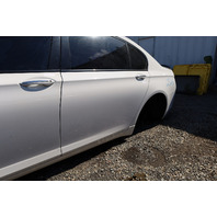 2009-2015 BMW 740Li 750Li Left Rear Door Shell White 41007203981 OEM Used