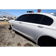 2009-2015 BMW 740Li 750Li Left Rear Door Shell White 41007203981 OEM Used