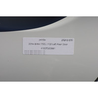 2009-2015 BMW 740Li 750Li Left Rear Door Shell White 41007203981 OEM Used