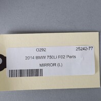 2013-2015 BMW 740i 750i Door Mirror Left 51167308513 OEM Used