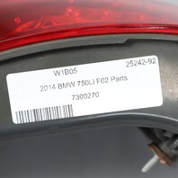 2013-2015 BMW 740i 750i Tail Light Right 63217300270 OEM Used