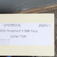 2002-2004 Porsche 911 996 Convertible Top Canvas Frame Blue OEM Used