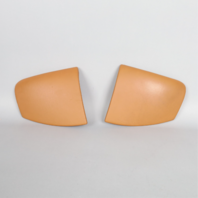 1999-2004 Porsche 911 Boxster Console Trim Pair Brown Leather OEM Used