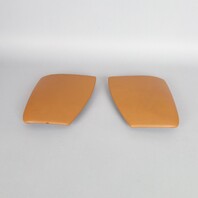 1999-2004 Porsche 911 Boxster Console Trim Pair Brown Leather OEM Used
