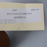 1999-2004 Porsche 911 Left Door Panel Handle Cover 99655559100 Brown OEM Used