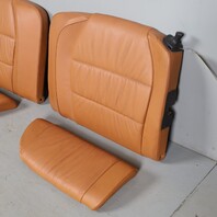 2002-2004 Porsche 911 996 Convertible Rear Seat Set Upper Lower Brown OEM Used