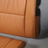 2002-2004 Porsche 911 996 Convertible Rear Seat Set Upper Lower Brown OEM Used
