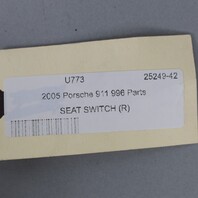 1999-2004 Porsche 911 Boxster Right Power Seat Switch Black OEM Used