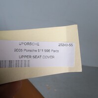 1997-2004 Porsche 911 Boxster Front Seat Backrest Cover Leather OEM Used WORN