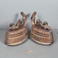 2002-2004 Porsche 911 996 Eisenmann Valved Sport Exhaust Mufflers Pair OEM Used
