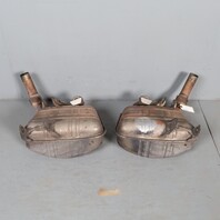 2002-2004 Porsche 911 996 Eisenmann Valved Sport Exhaust Mufflers Pair OEM Used