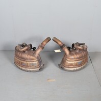 2002-2004 Porsche 911 996 Eisenmann Valved Sport Exhaust Mufflers Pair OEM Used
