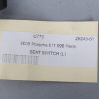1999-2004 Porsche 911 Boxster Left Power Seat Switch Black OEM Used