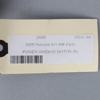 1999-2004 Porsche 911 Convertible Right Door Window Motor 99662410204 OEM Used