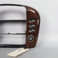 02-04 Porsche 911 Boxster Radio Stereo Trim 99655296710 Rootwood OEM Used