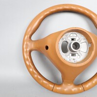 1999-2004 Porsche 911 996 Boxster 986 Steering Wheel 3 Spoke Brown OEM Used