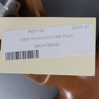 1999-2004 Porsche 911 996 Boxster 986 Steering Wheel 3 Spoke Brown OEM Used