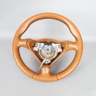 1999-2004 Porsche 911 996 Boxster 986 Steering Wheel 3 Spoke Brown OEM Used
