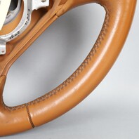 1999-2004 Porsche 911 996 Boxster 986 Steering Wheel 3 Spoke Brown OEM Used