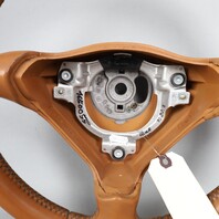 1999-2004 Porsche 911 996 Boxster 986 Steering Wheel 3 Spoke Brown OEM Used
