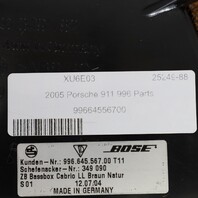 2002-2004 Porsche 911 996 Front Subwoofer Speaker Box BOSE Brown OEM Used
