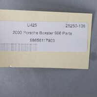 2000-2004 Porsche Boxster Left Convertible Top Transmission 98656117903 OEM Used
