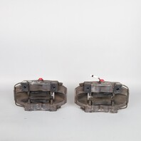 1997-2012 Porsche Boxster Cayman 986 987 Front Brake Calipers Brembo Set Black OEM Used