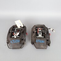 1997-2012 Porsche Boxster Cayman 986 987 Front Brake Calipers Brembo Set Black OEM Used