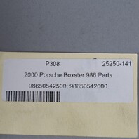 1997-2004 Porsche Boxster 986 Rear Bumper Guard Pair Right Left OEM Used