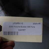 1997-2004  Porsche Boxster 986 Floor Carpet Graphite Grey 98655101102 OEM Used