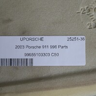 2002-2004 Porsche 911 996 Coupe Rear Shelf Panel Carpet Trim Grey OEM Used