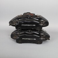 1999-2012 Porsche 911 996 Front Brake Calipers Brembo Set Pair Black OEM Used