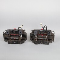 1999-2012 Porsche 911 996 Front Brake Calipers Brembo Set Pair Black OEM Used