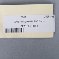 2002-2012 Porsche 911 996 997 Coupe Left Front Seat Belt Retractor OEM Used