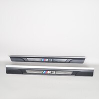 2001-2006 BMW M3 E46 Door Sill Step Trim Plate Right Left Pair OEM