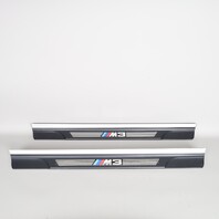 2001-2006 BMW M3 E46 Door Sill Step Trim Plate Right Left Pair OEM