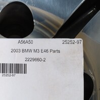2001-2006 BMW M3 Rear Wheel 19 X 9.5 Style 67 Rim 36112229660 BENT SOLD AS IS