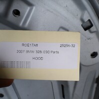 2006-2008 BMW 325i 328i 330i 335i E90 Sedan Hood Silver 41617140729 OEM Used
